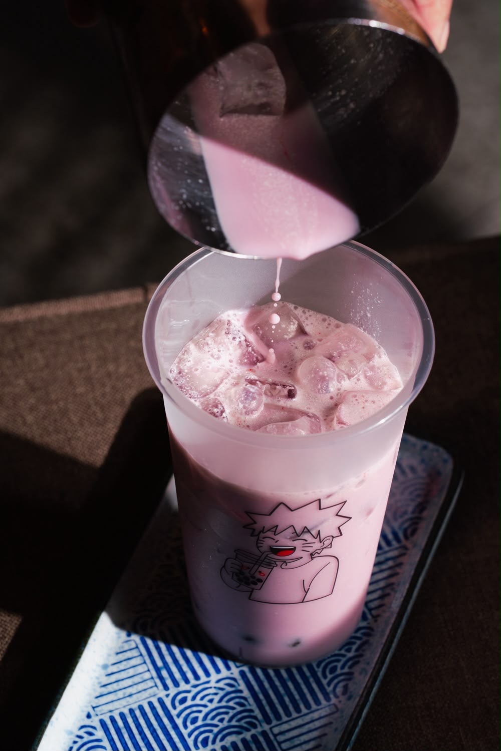 Taro Milk bubble tea at Naruto SXM
