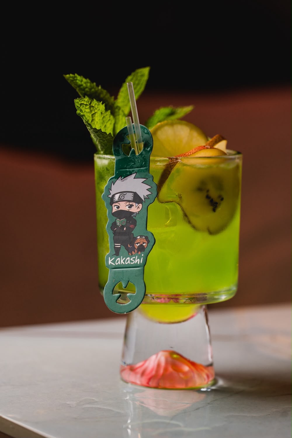 Kakashi anime cocktail at Naruto SXM