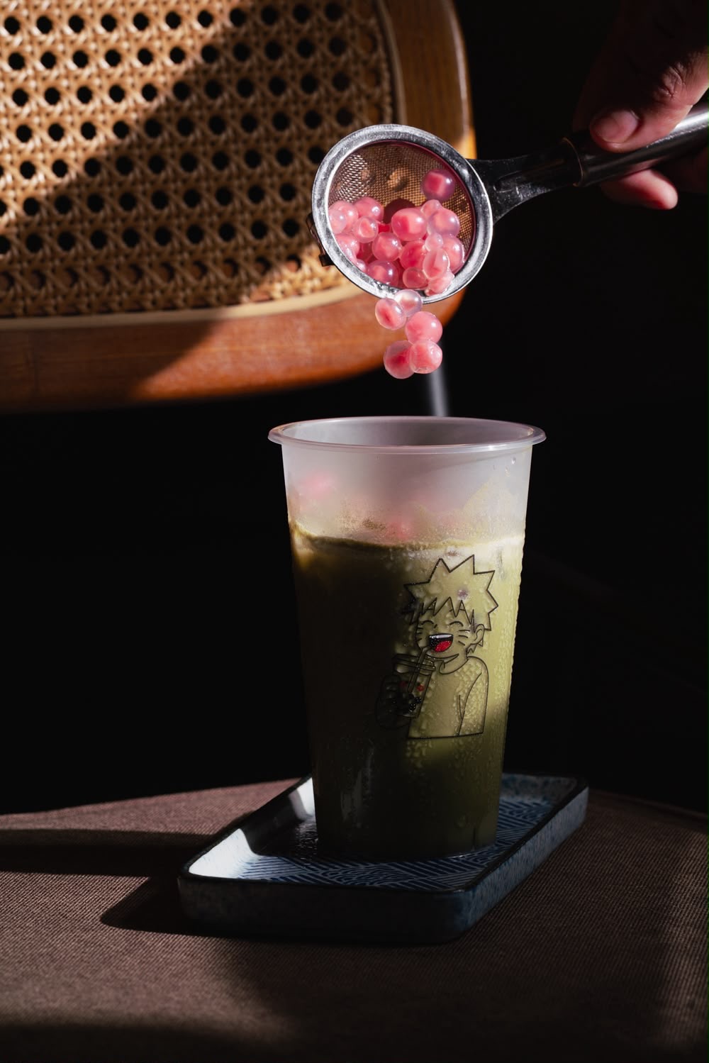 Matcha Pour bubble tea at Naruto SXM