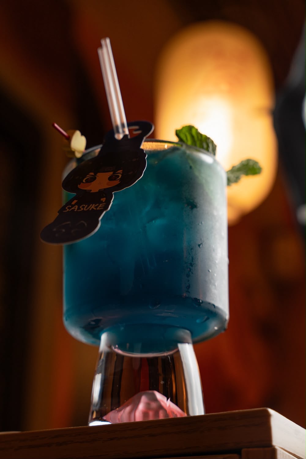 Sharingan Blue anime cocktail at Naruto SXM