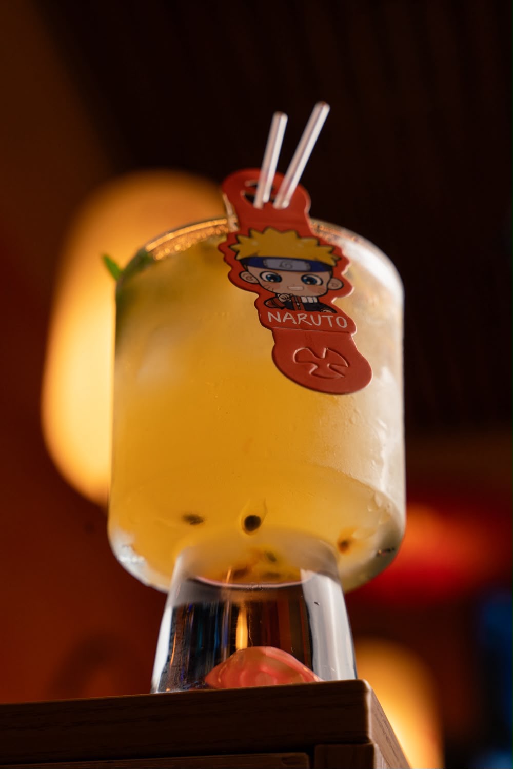 Nine Tails anime cocktail at Naruto SXM