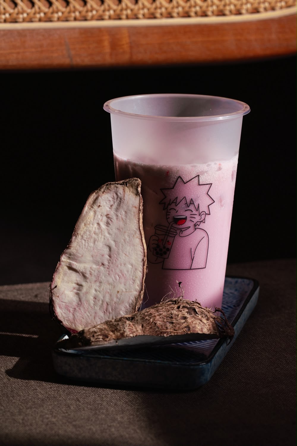 Taro Cream bubble tea at Naruto SXM