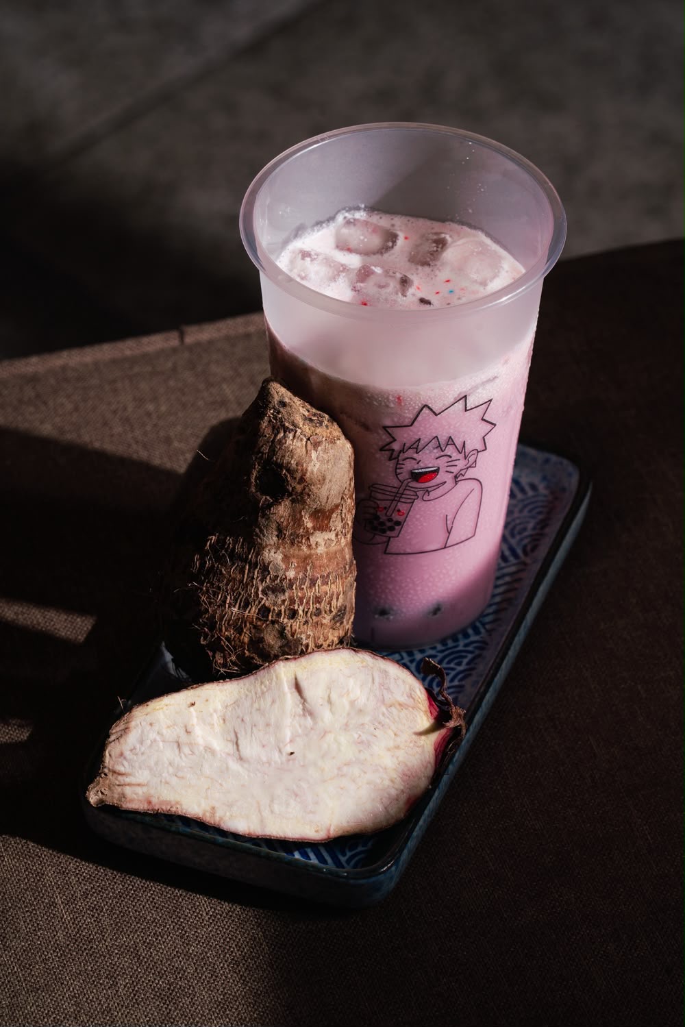 Taro Root bubble tea at Naruto SXM